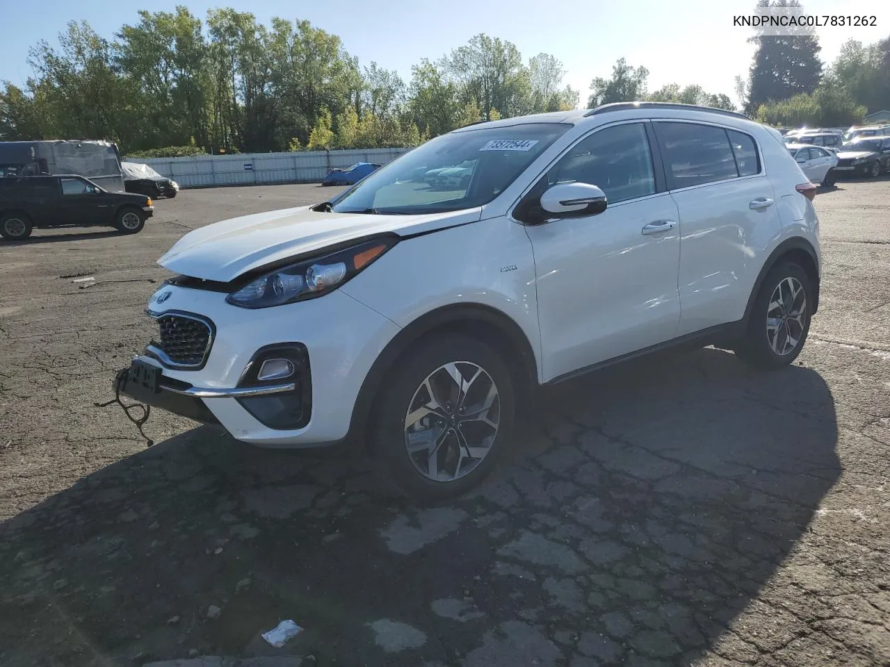 KNDPNCAC0L7831262 2020 Kia Sportage Ex