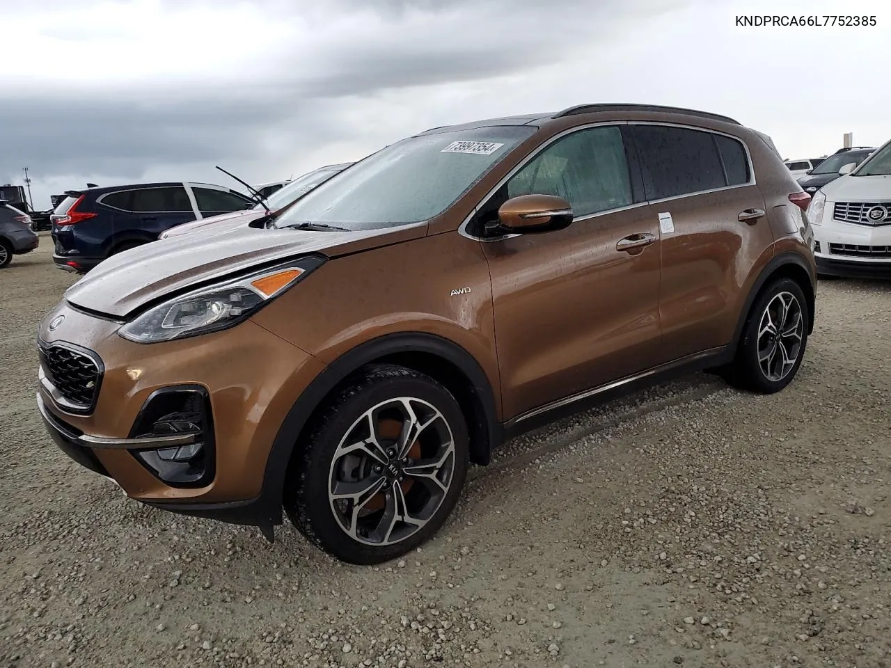 2020 Kia Sportage Sx VIN: KNDPRCA66L7752385 Lot: 73997354