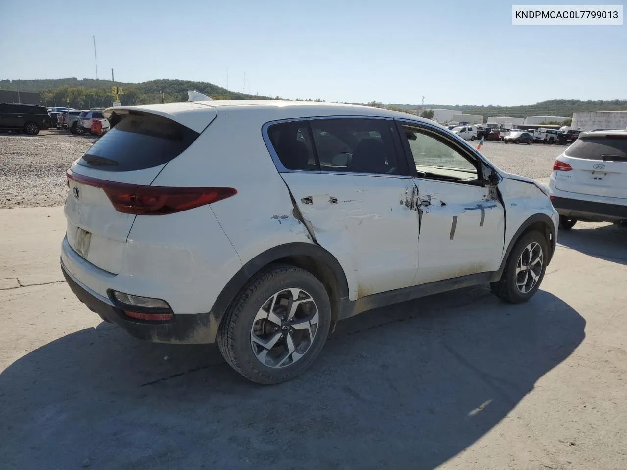 2020 Kia Sportage Lx VIN: KNDPMCAC0L7799013 Lot: 74222434