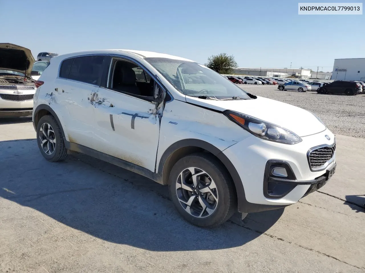 2020 Kia Sportage Lx VIN: KNDPMCAC0L7799013 Lot: 74222434