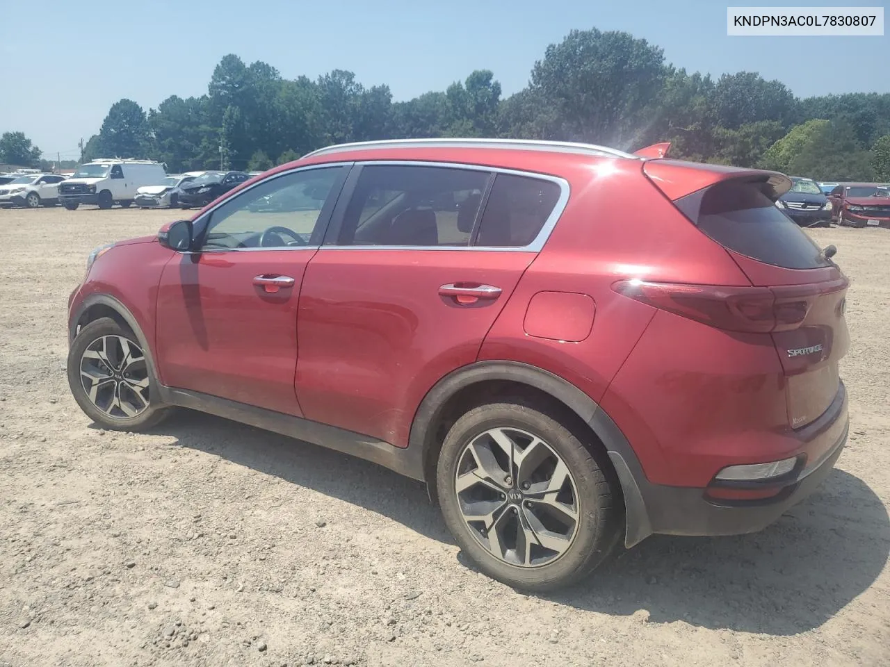 2020 Kia Sportage Ex VIN: KNDPN3AC0L7830807 Lot: 74237934