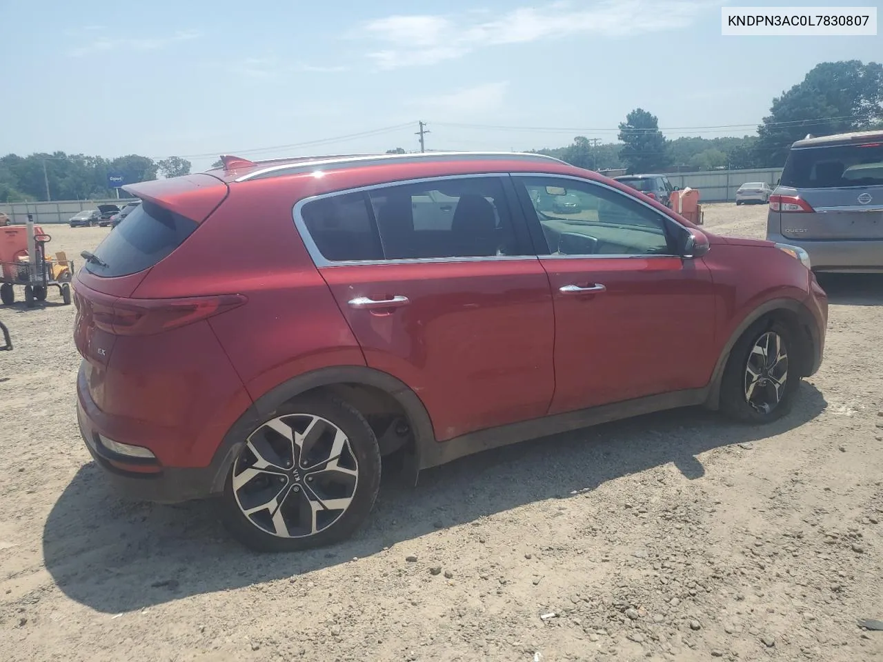 2020 Kia Sportage Ex VIN: KNDPN3AC0L7830807 Lot: 74237934