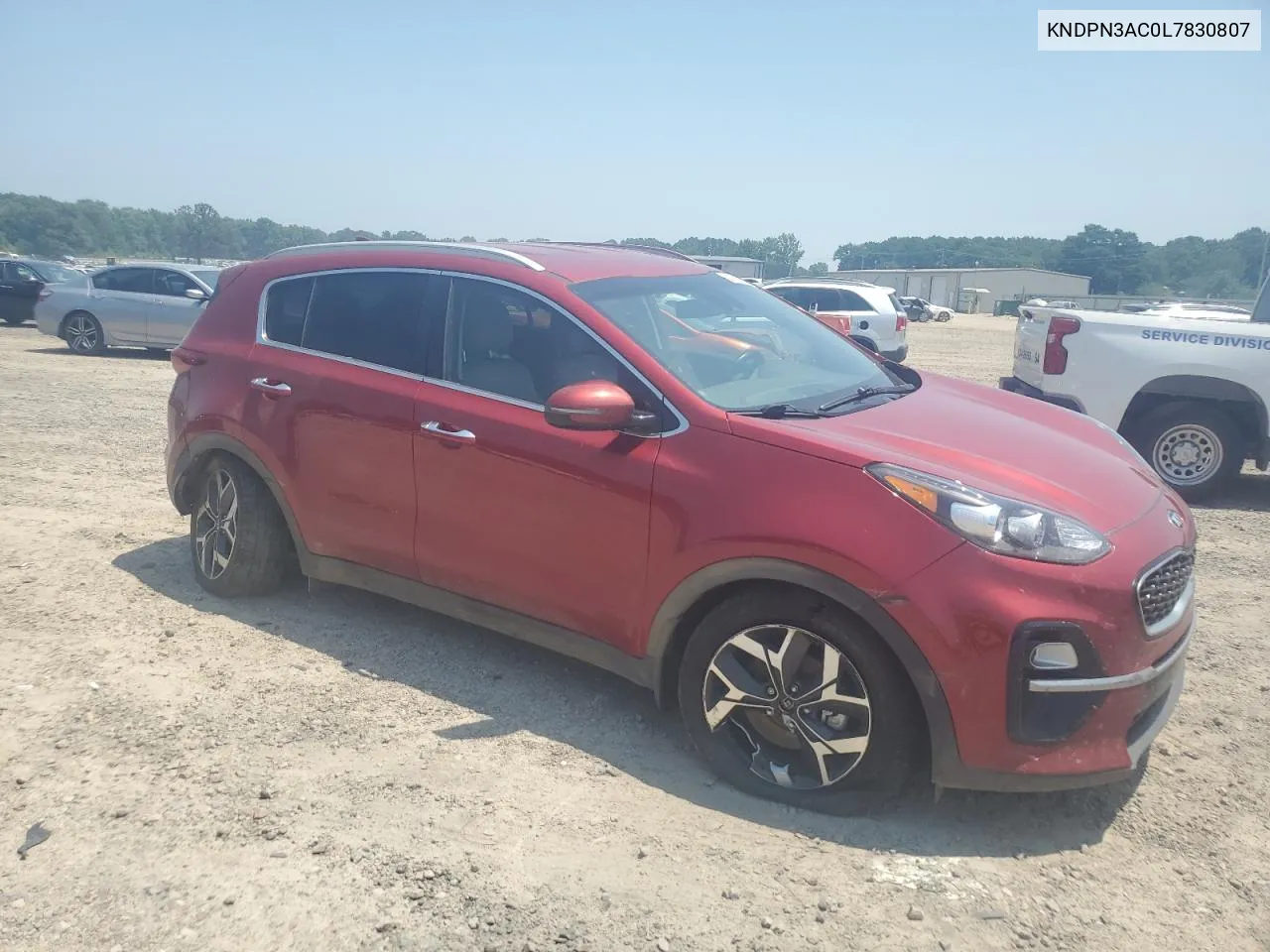 2020 Kia Sportage Ex VIN: KNDPN3AC0L7830807 Lot: 74237934