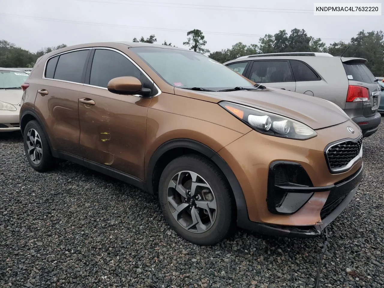 2020 Kia Sportage Lx VIN: KNDPM3AC4L7632220 Lot: 74350564