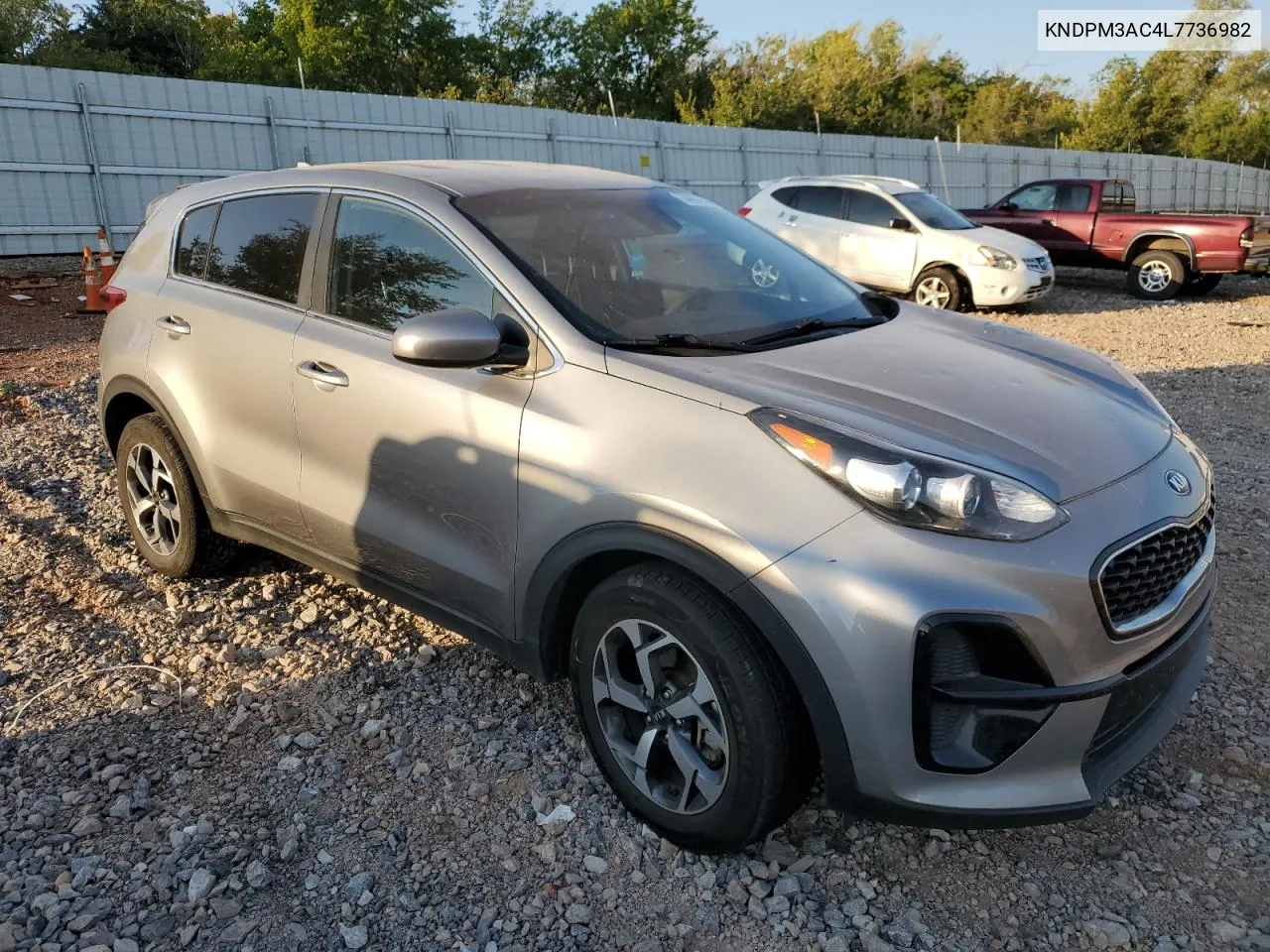 2020 Kia Sportage Lx VIN: KNDPM3AC4L7736982 Lot: 74467414