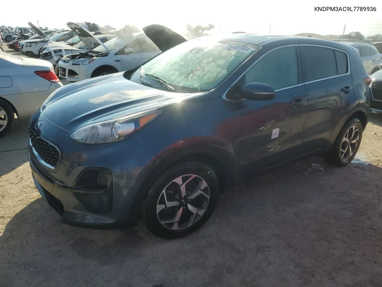 2020 Kia Sportage Lx VIN: KNDPM3AC9L7789936 Lot: 74497504