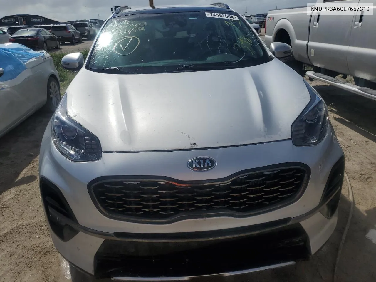 2020 Kia Sportage Sx VIN: KNDPR3A60L7657319 Lot: 74592664