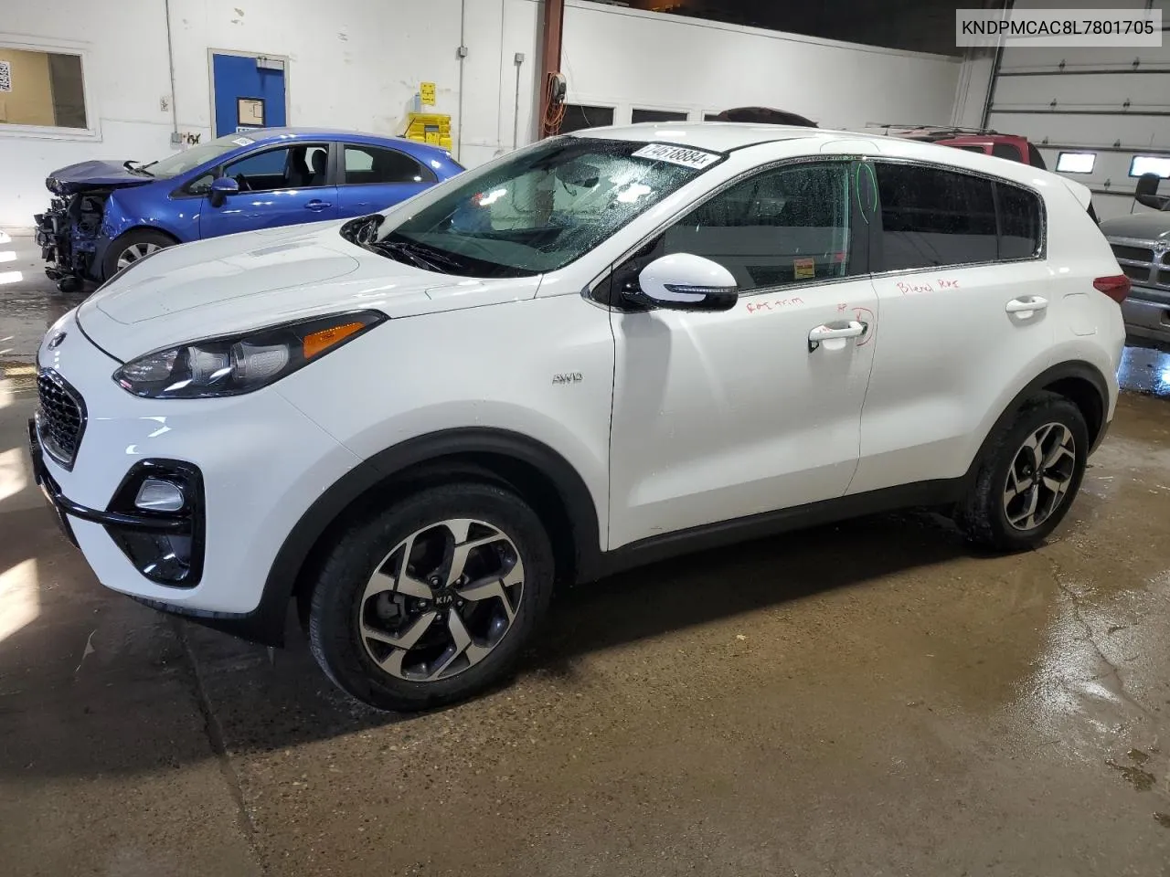 2020 Kia Sportage Lx VIN: KNDPMCAC8L7801705 Lot: 74618884