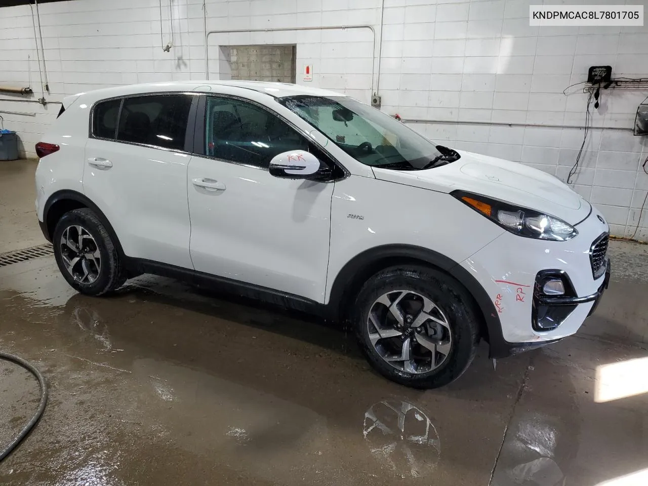 2020 Kia Sportage Lx VIN: KNDPMCAC8L7801705 Lot: 74618884