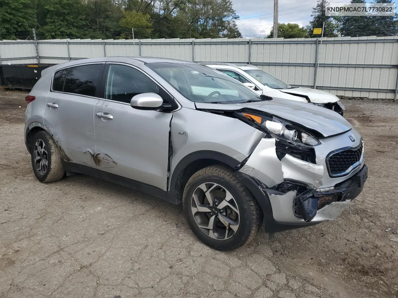 2020 Kia Sportage Lx VIN: KNDPMCAC7L7730822 Lot: 74678244