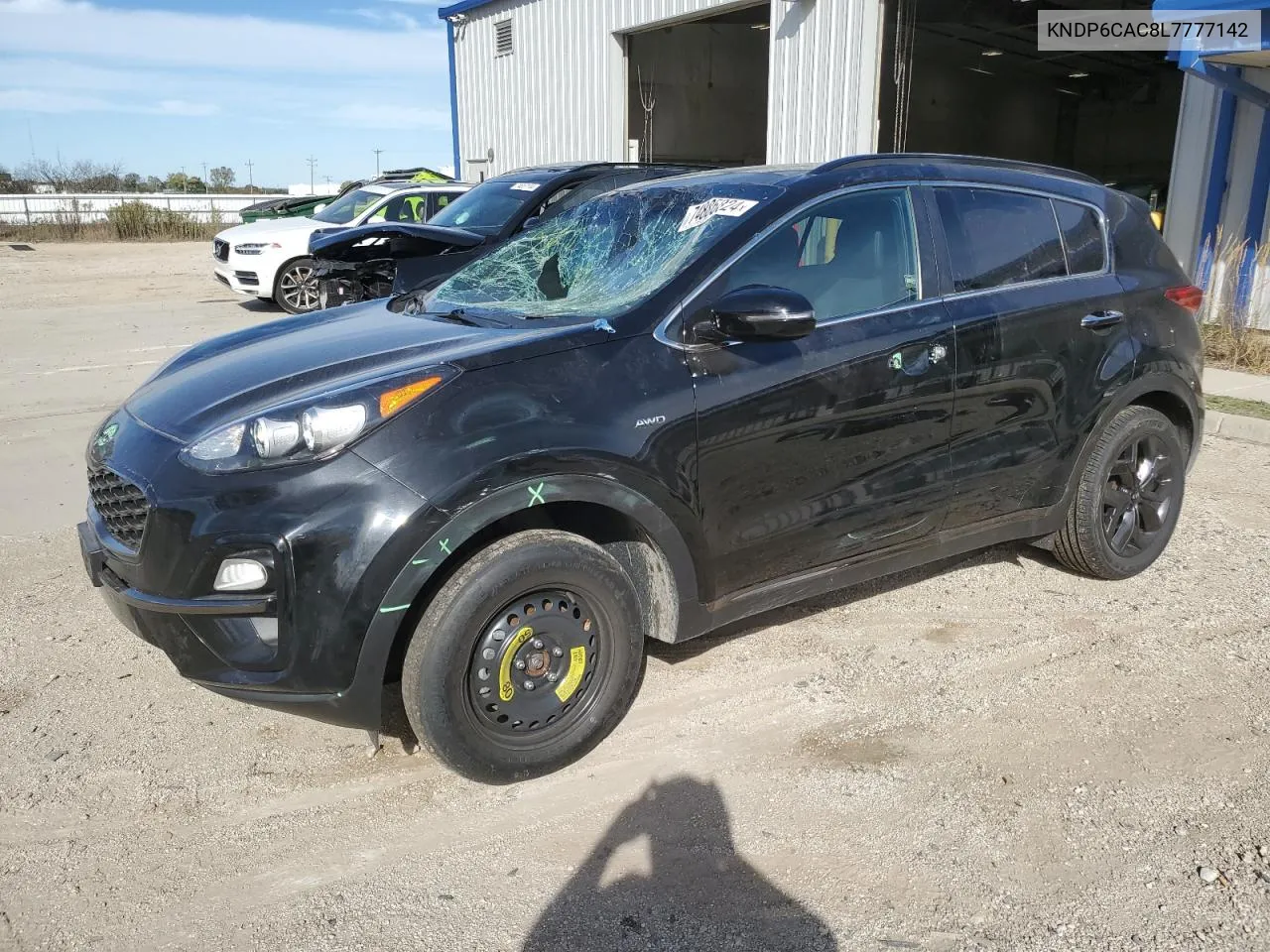 2020 Kia Sportage S VIN: KNDP6CAC8L7777142 Lot: 74886824