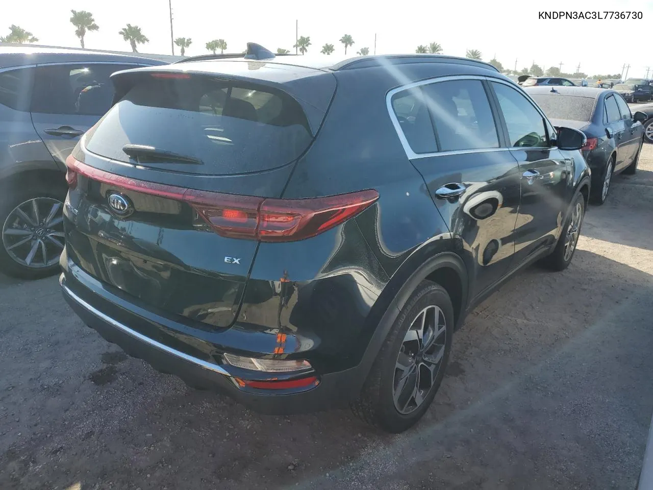 2020 Kia Sportage Ex VIN: KNDPN3AC3L7736730 Lot: 75042924