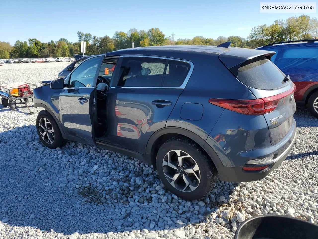 2020 Kia Sportage Lx VIN: KNDPMCAC2L7790765 Lot: 75052404