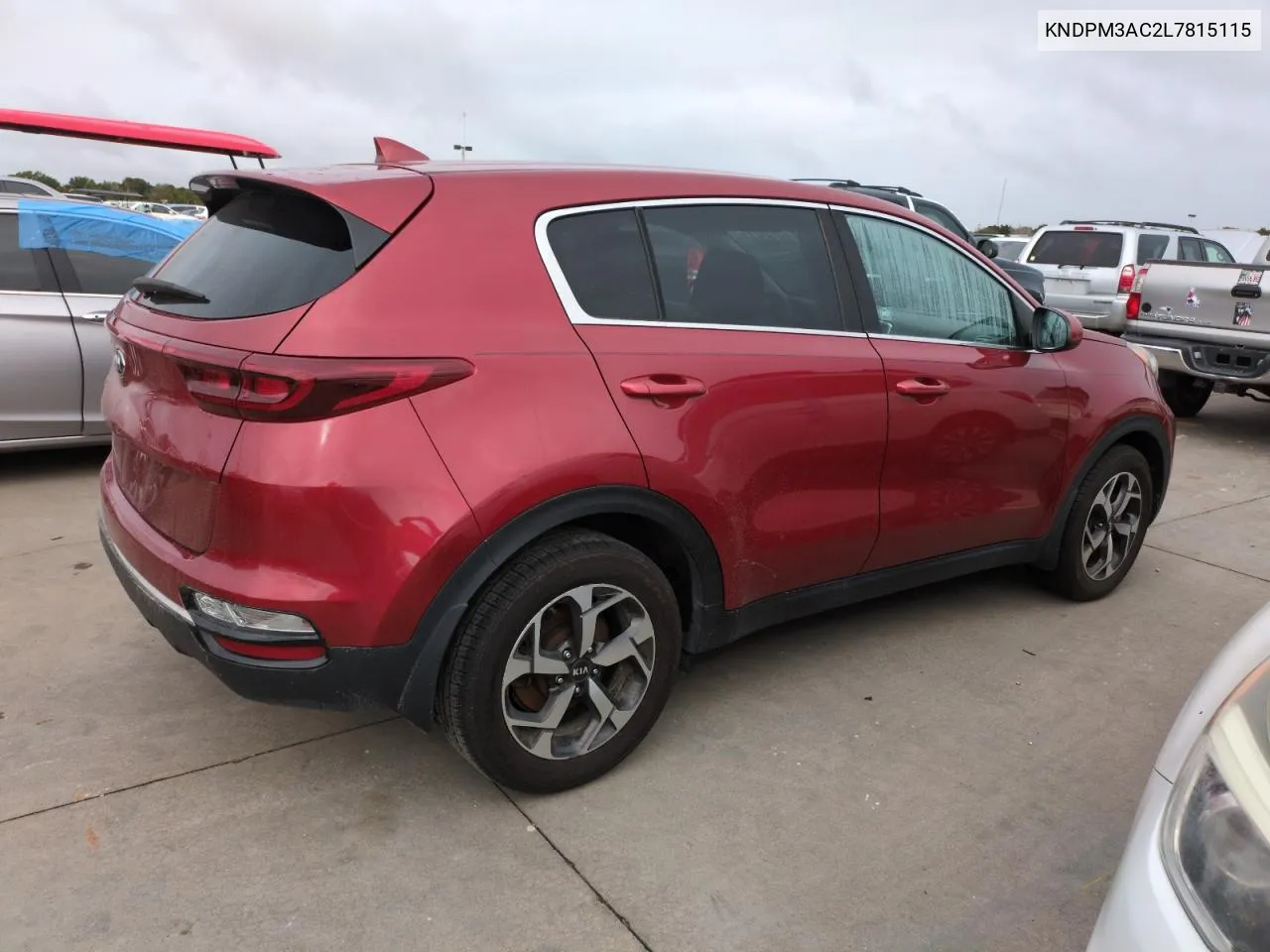 2020 Kia Sportage Lx VIN: KNDPM3AC2L7815115 Lot: 75104194