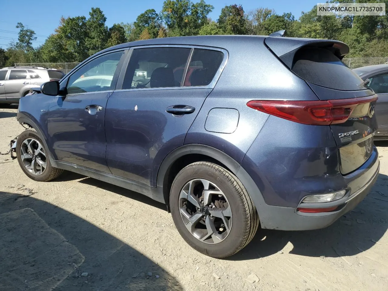 2020 Kia Sportage Lx VIN: KNDPMCAC1L7735708 Lot: 75205684