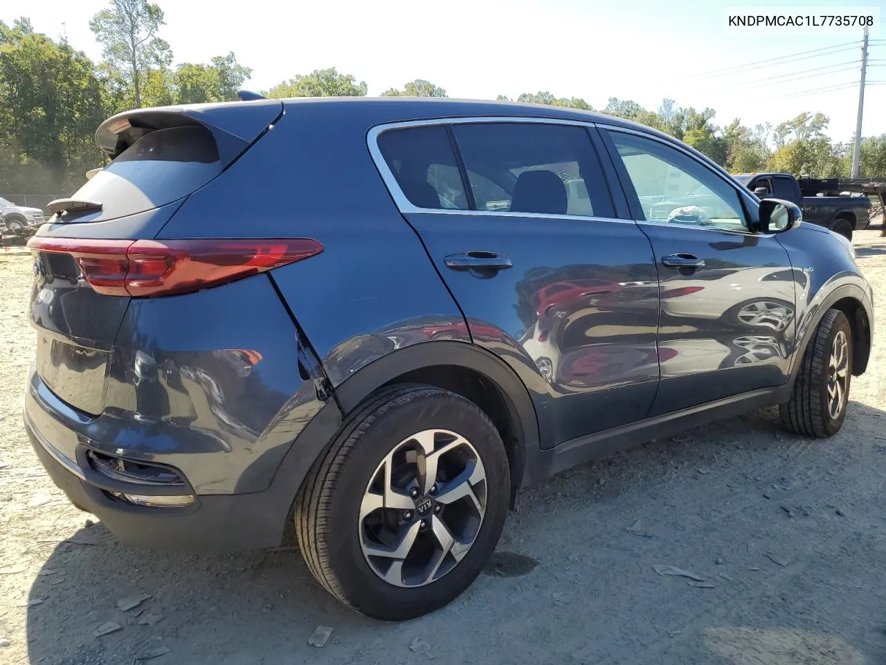 2020 Kia Sportage Lx VIN: KNDPMCAC1L7735708 Lot: 75205684