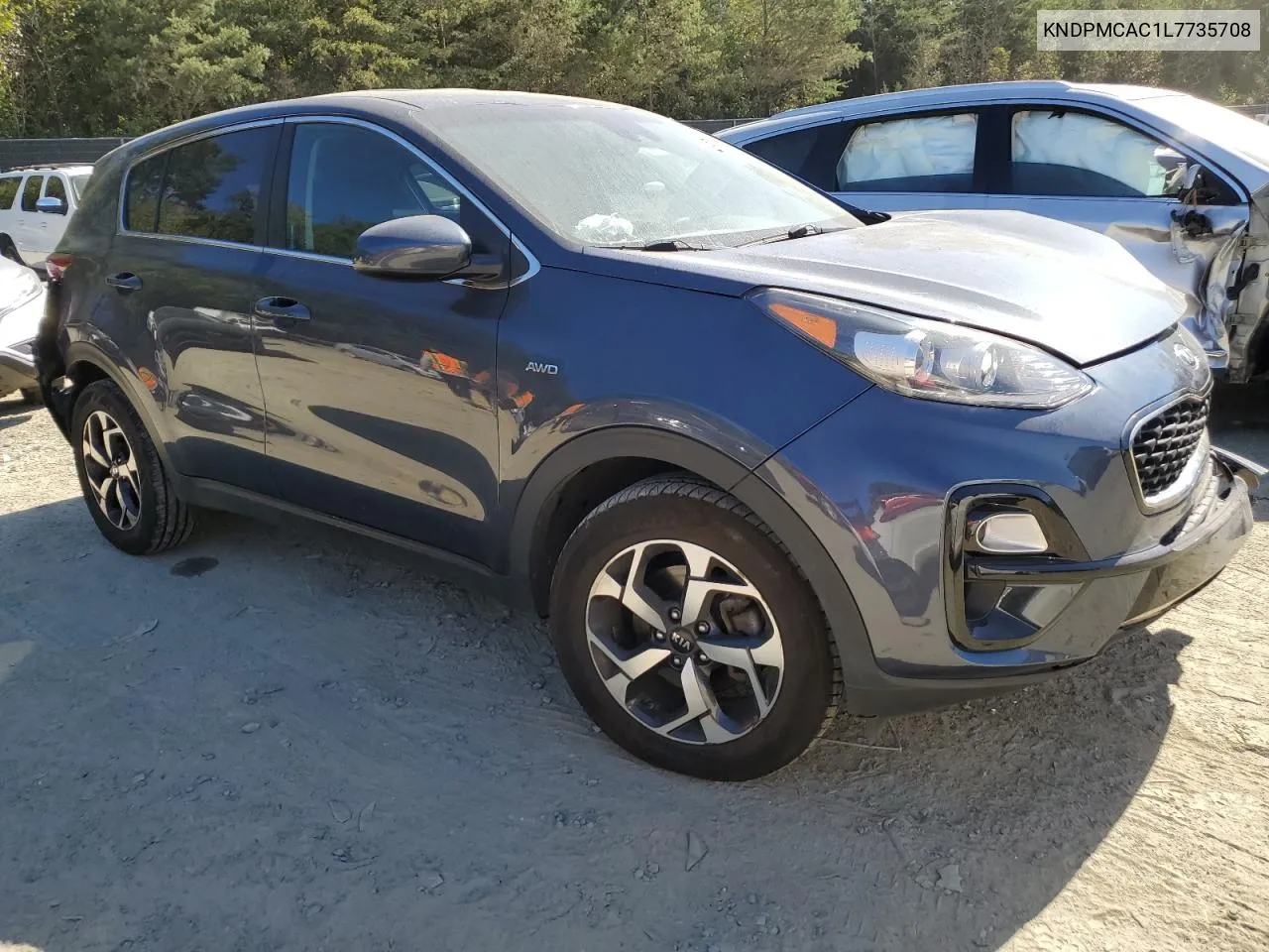 2020 Kia Sportage Lx VIN: KNDPMCAC1L7735708 Lot: 75205684