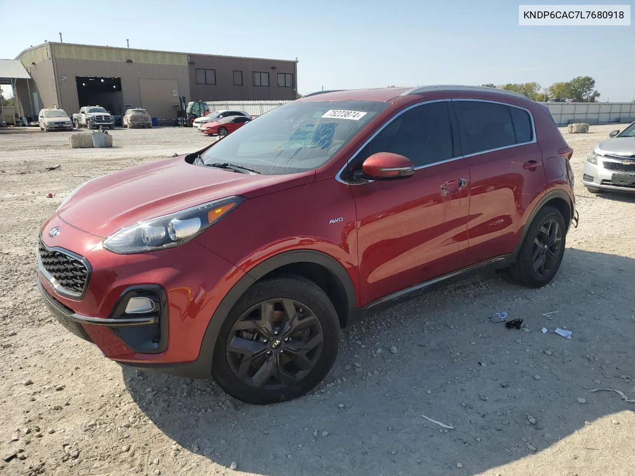 2020 Kia Sportage S VIN: KNDP6CAC7L7680918 Lot: 75223874