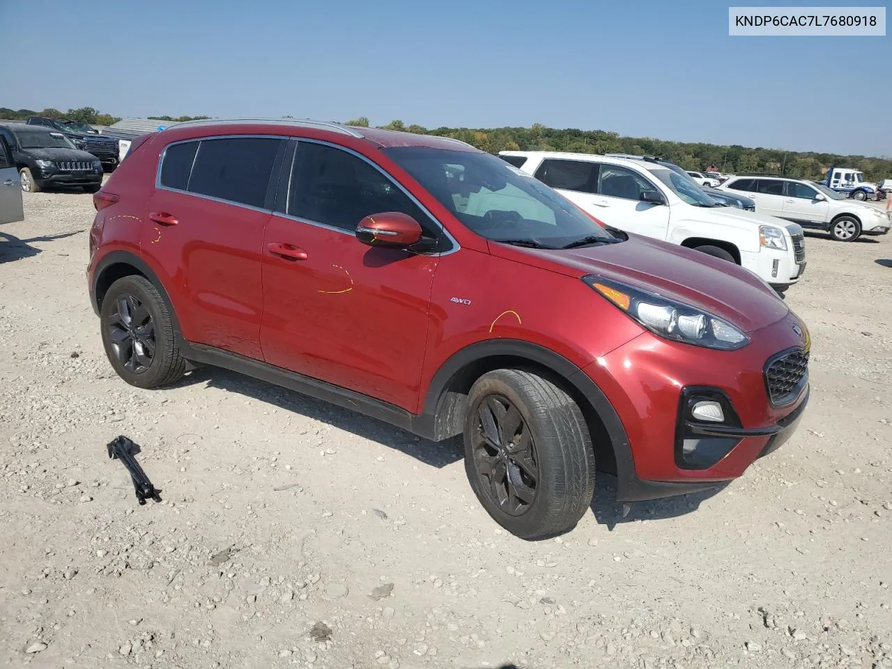 2020 Kia Sportage S VIN: KNDP6CAC7L7680918 Lot: 75223874