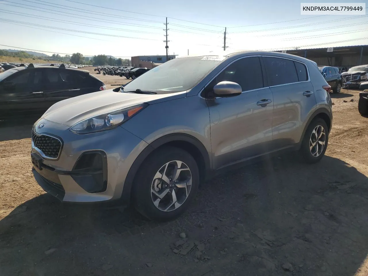 2020 Kia Sportage Lx VIN: KNDPM3AC4L7799449 Lot: 75274484