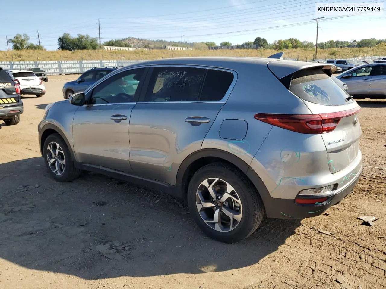 2020 Kia Sportage Lx VIN: KNDPM3AC4L7799449 Lot: 75274484