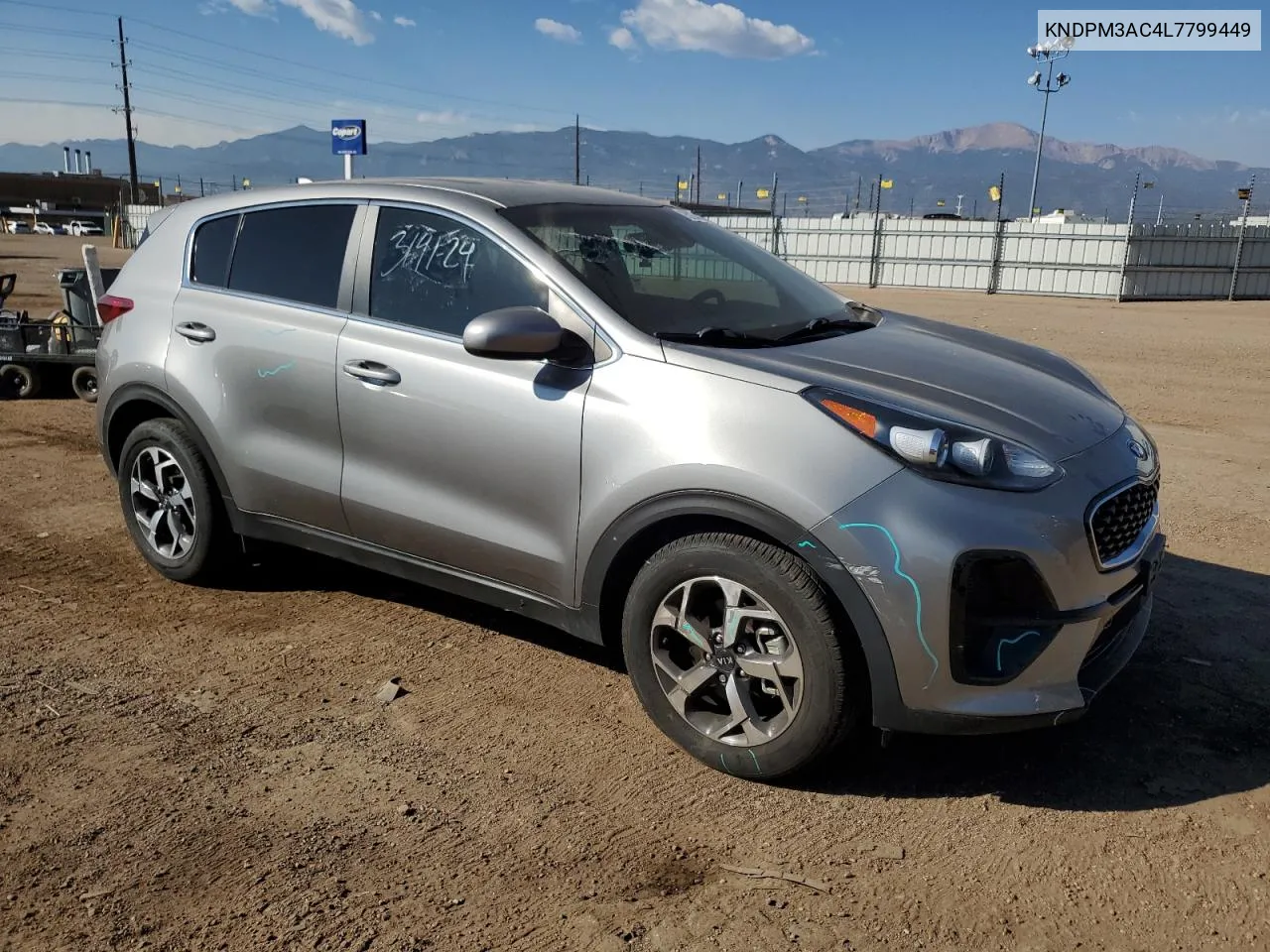 2020 Kia Sportage Lx VIN: KNDPM3AC4L7799449 Lot: 75274484