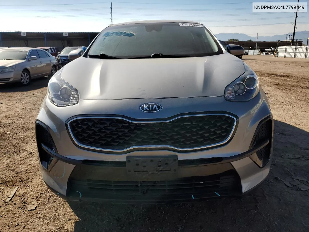 2020 Kia Sportage Lx VIN: KNDPM3AC4L7799449 Lot: 75274484