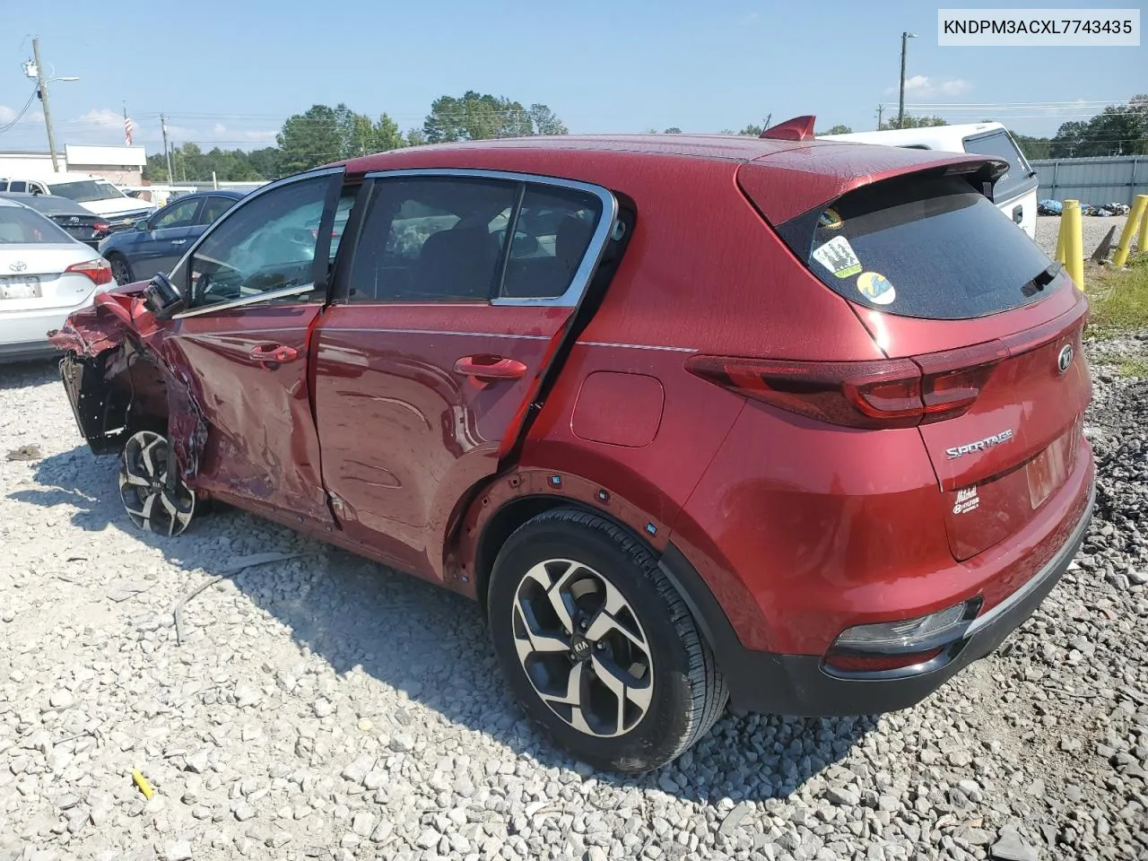 2020 Kia Sportage Lx VIN: KNDPM3ACXL7743435 Lot: 75290444