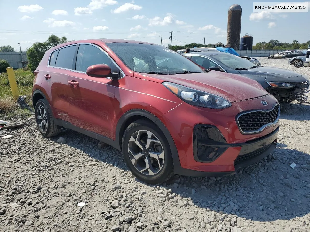 2020 Kia Sportage Lx VIN: KNDPM3ACXL7743435 Lot: 75290444