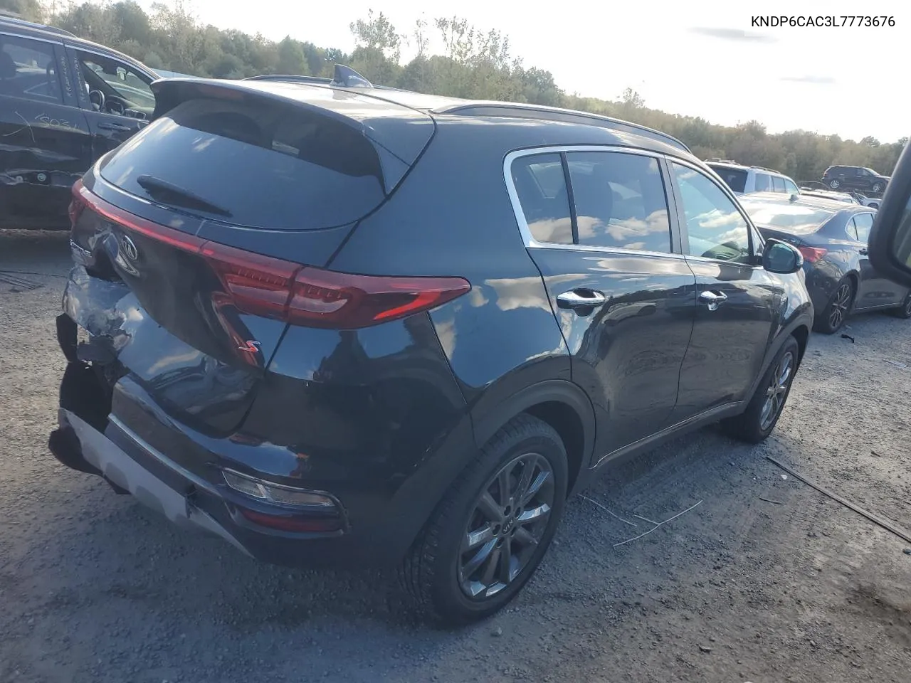 2020 Kia Sportage S VIN: KNDP6CAC3L7773676 Lot: 75324244