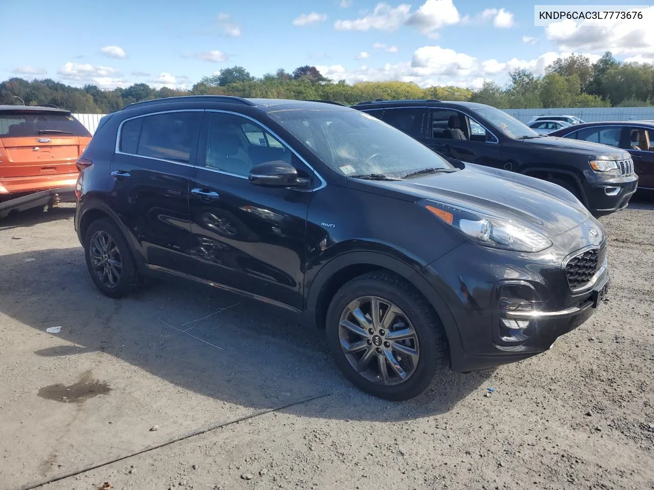 2020 Kia Sportage S VIN: KNDP6CAC3L7773676 Lot: 75324244