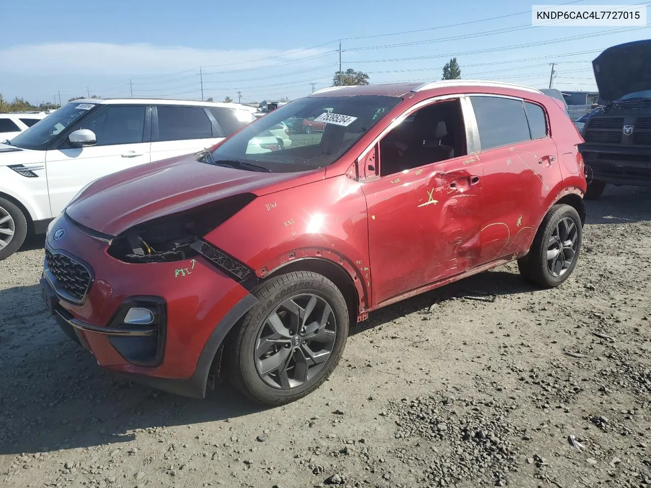 2020 Kia Sportage S VIN: KNDP6CAC4L7727015 Lot: 75395264