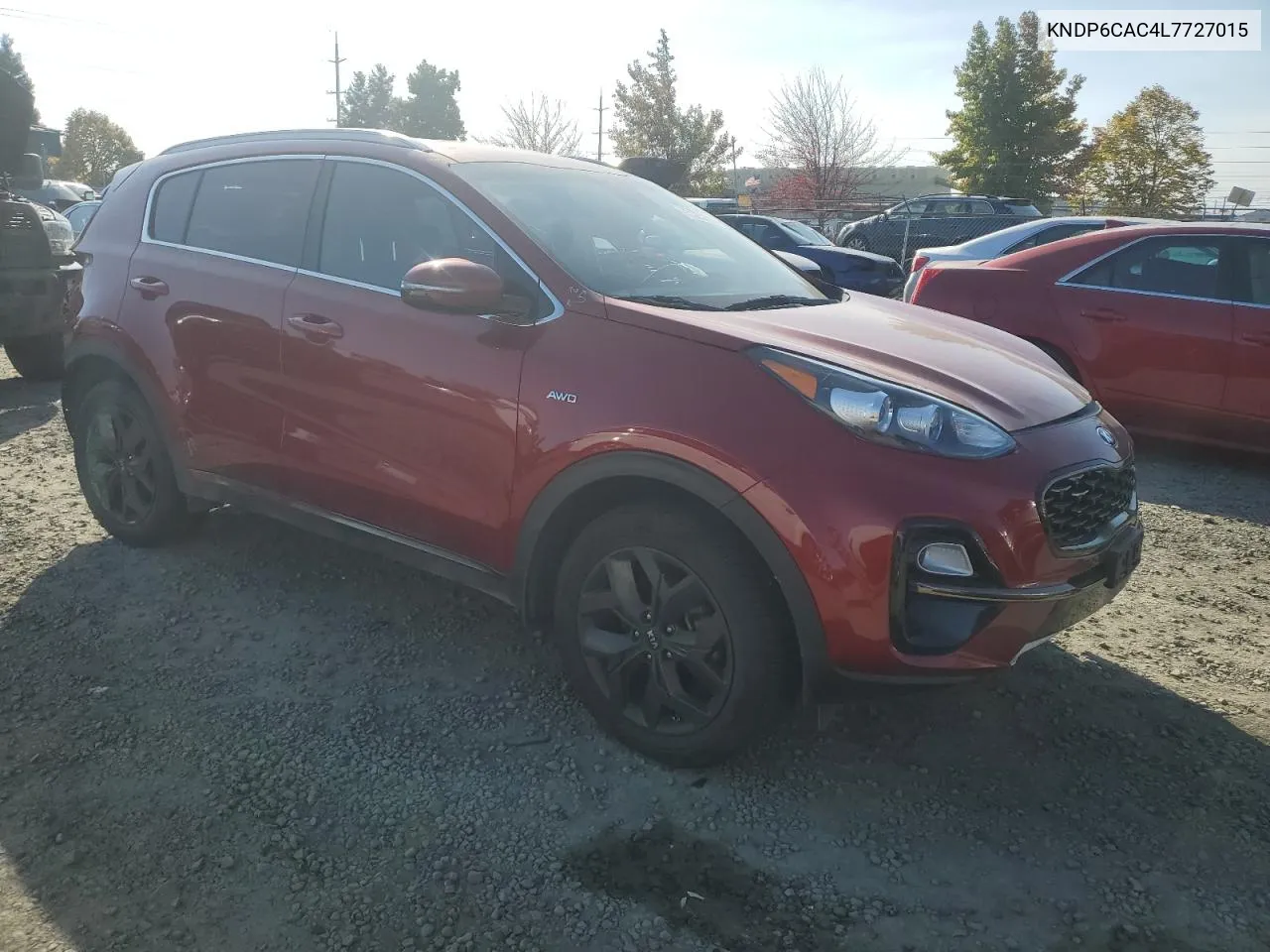 2020 Kia Sportage S VIN: KNDP6CAC4L7727015 Lot: 75395264