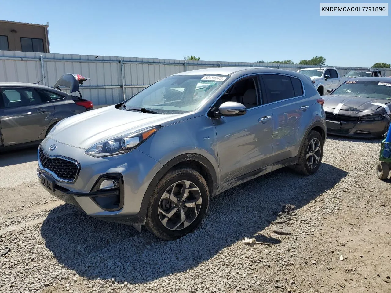 2020 Kia Sportage Lx VIN: KNDPMCAC0L7791896 Lot: 75614994