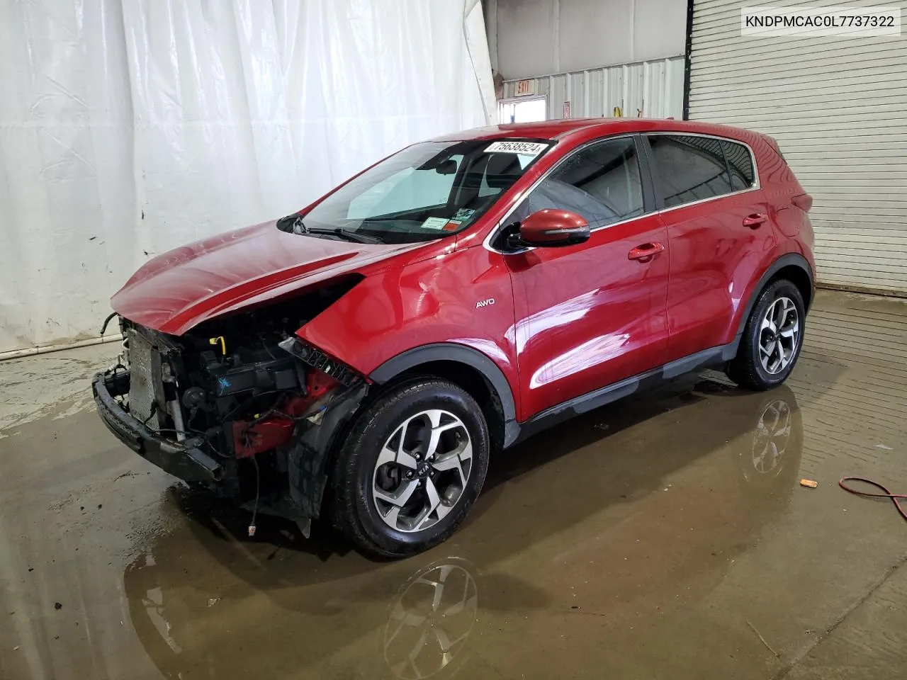 2020 Kia Sportage Lx VIN: KNDPMCAC0L7737322 Lot: 75638524