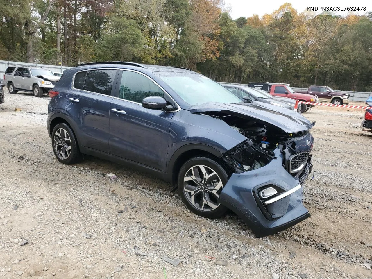 2020 Kia Sportage Ex VIN: KNDPN3AC3L7632478 Lot: 75665774