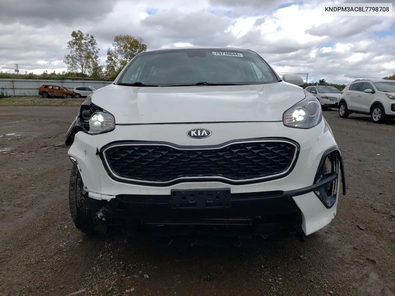 2020 Kia Sportage Lx VIN: KNDPM3AC8L7798708 Lot: 75716644