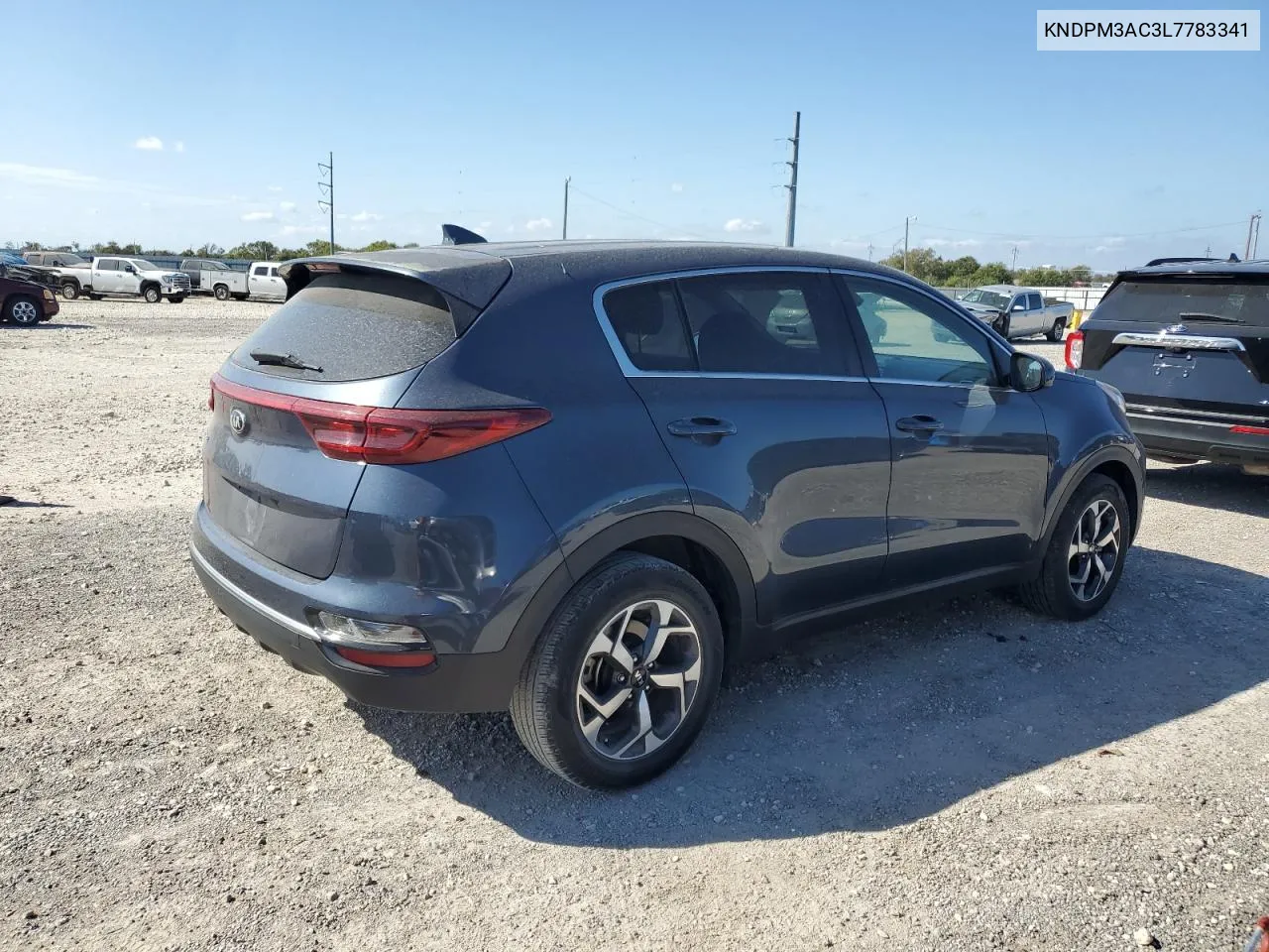 2020 Kia Sportage Lx VIN: KNDPM3AC3L7783341 Lot: 75772794