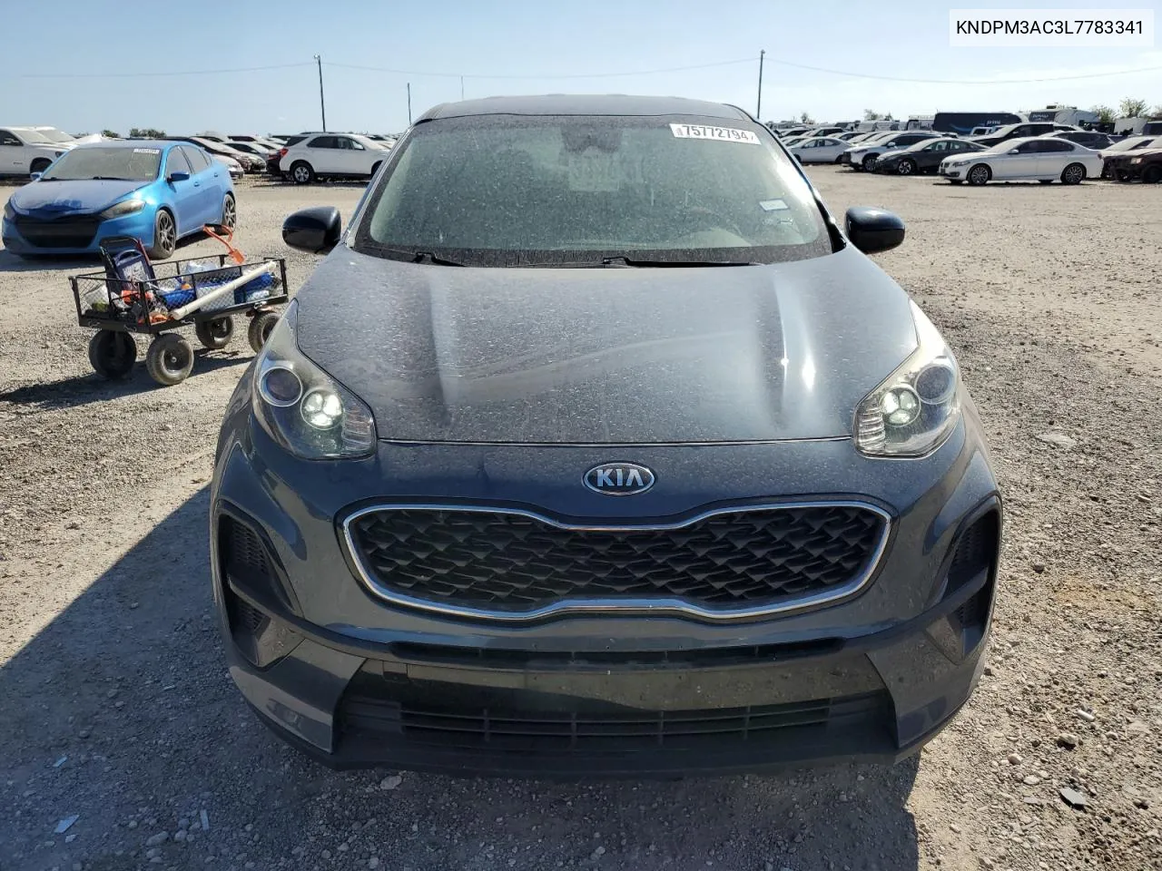 2020 Kia Sportage Lx VIN: KNDPM3AC3L7783341 Lot: 75772794