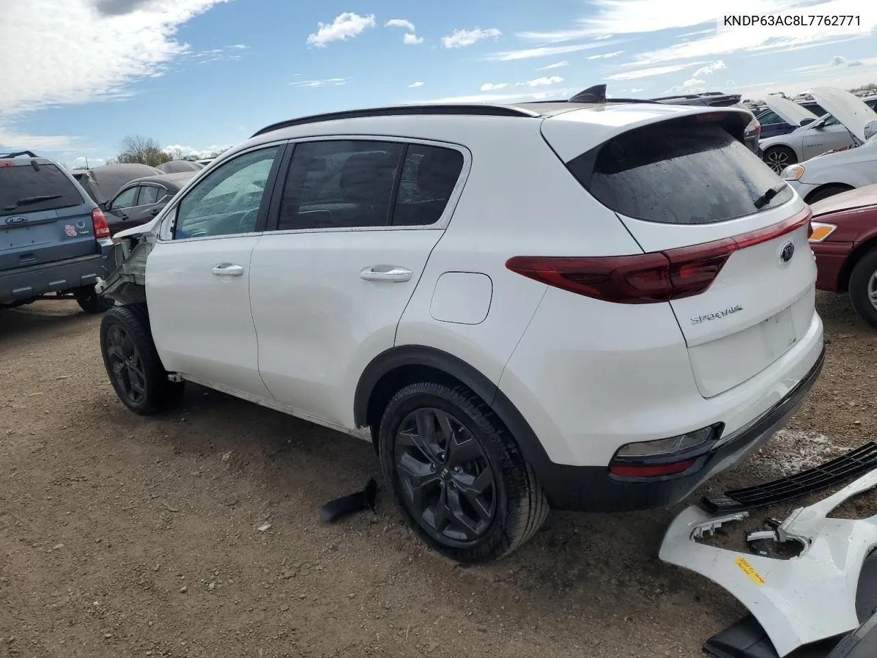 2020 Kia Sportage S VIN: KNDP63AC8L7762771 Lot: 75858204