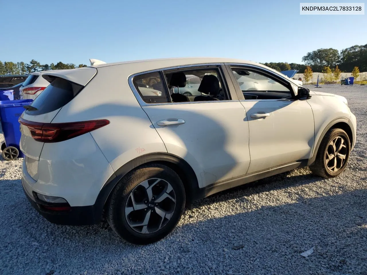 2020 Kia Sportage Lx VIN: KNDPM3AC2L7833128 Lot: 75888314