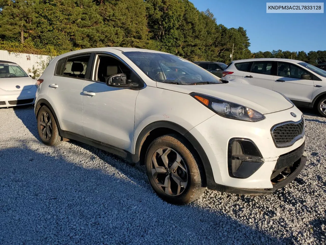 2020 Kia Sportage Lx VIN: KNDPM3AC2L7833128 Lot: 75888314