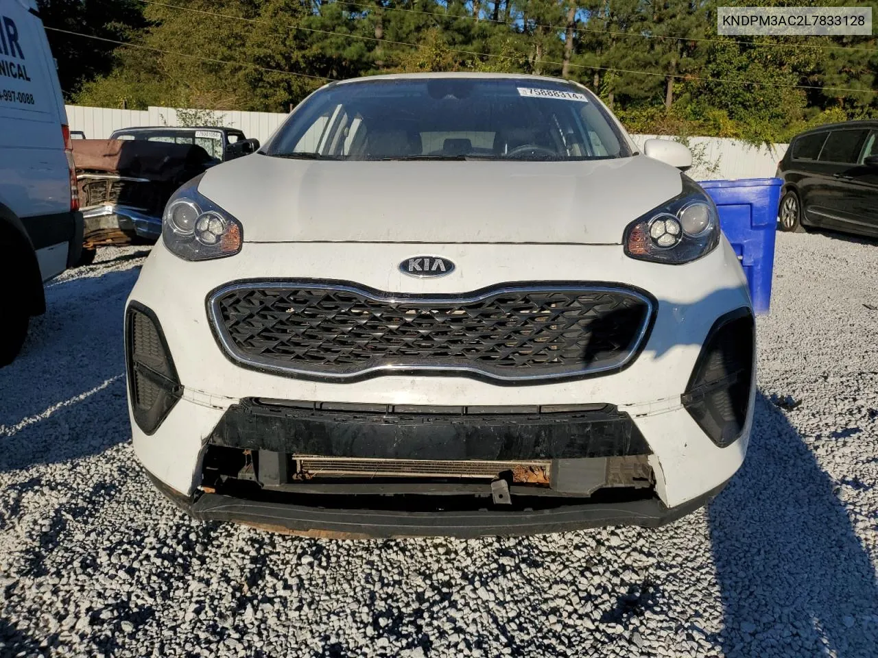 2020 Kia Sportage Lx VIN: KNDPM3AC2L7833128 Lot: 75888314