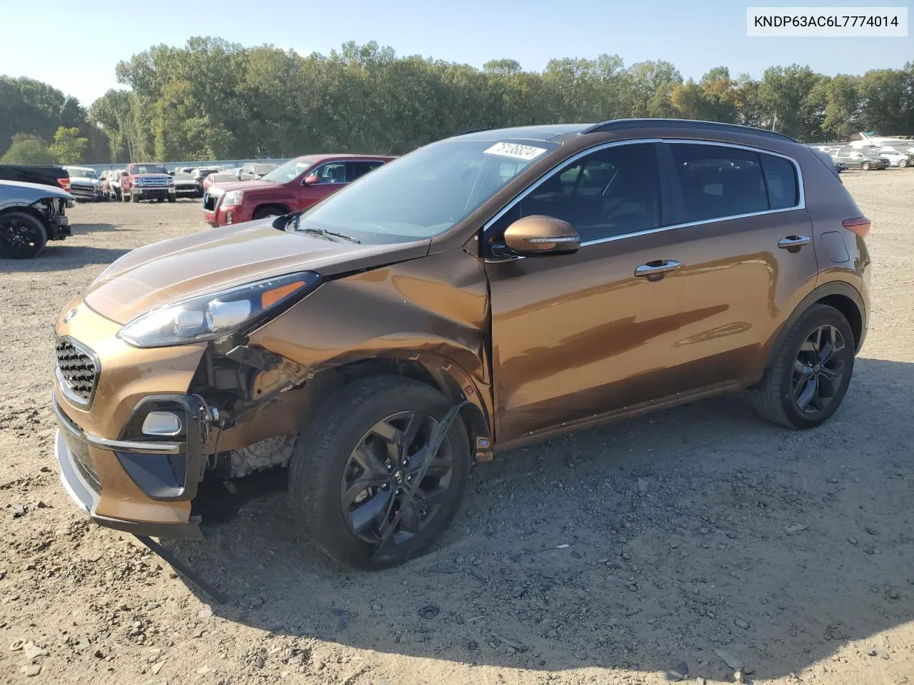 2020 Kia Sportage S VIN: KNDP63AC6L7774014 Lot: 76136824