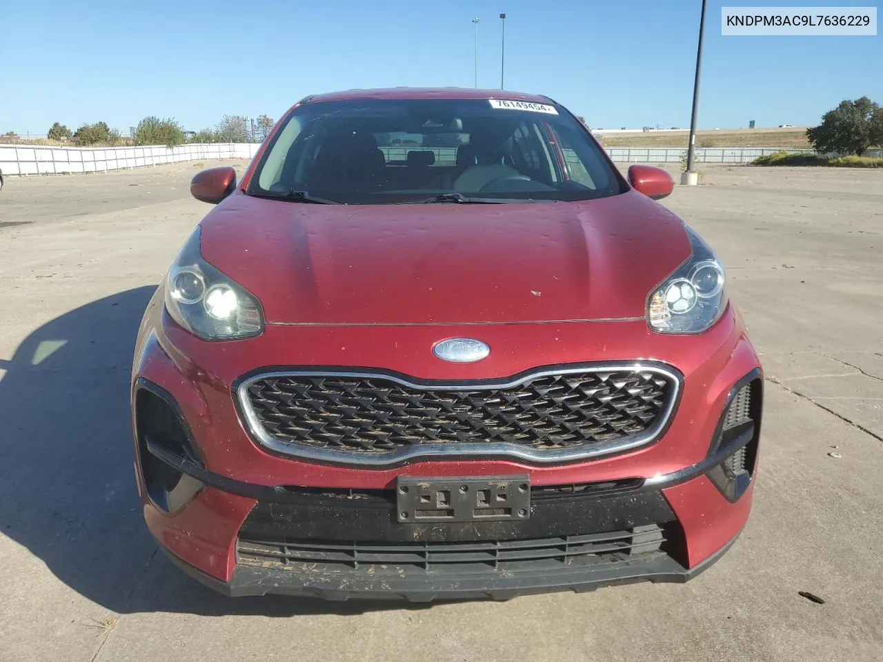 2020 Kia Sportage Lx VIN: KNDPM3AC9L7636229 Lot: 76149454