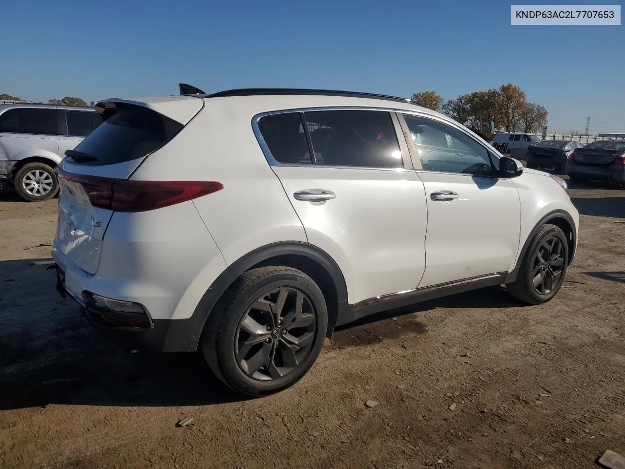 2020 Kia Sportage S VIN: KNDP63AC2L7707653 Lot: 76335684