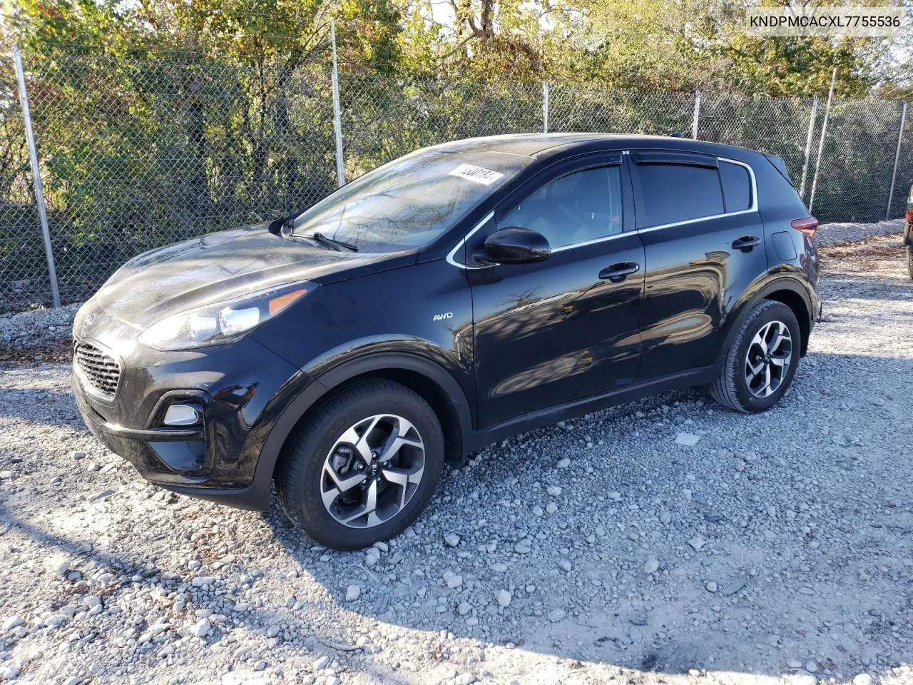 2020 Kia Sportage Lx VIN: KNDPMCACXL7755536 Lot: 76500184