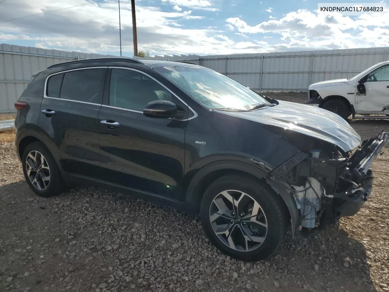 2020 Kia Sportage Ex VIN: KNDPNCAC1L7684823 Lot: 76563924