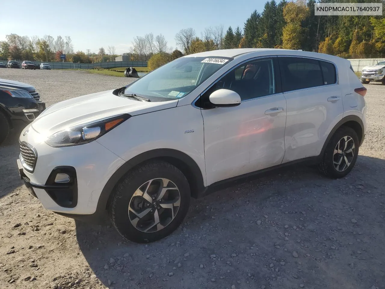 2020 Kia Sportage Lx VIN: KNDPMCAC1L7640937 Lot: 76676634