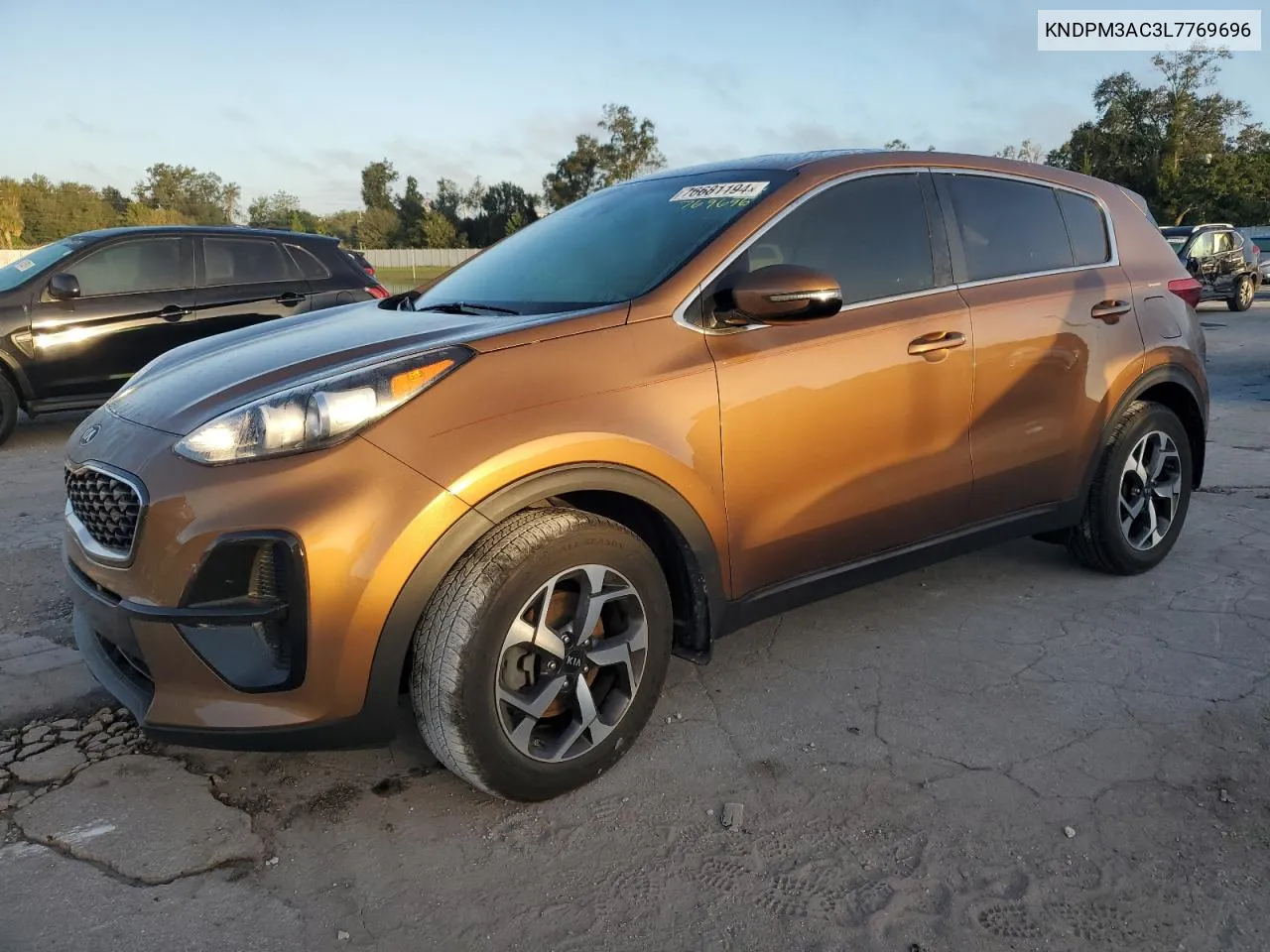 2020 Kia Sportage Lx VIN: KNDPM3AC3L7769696 Lot: 76681194